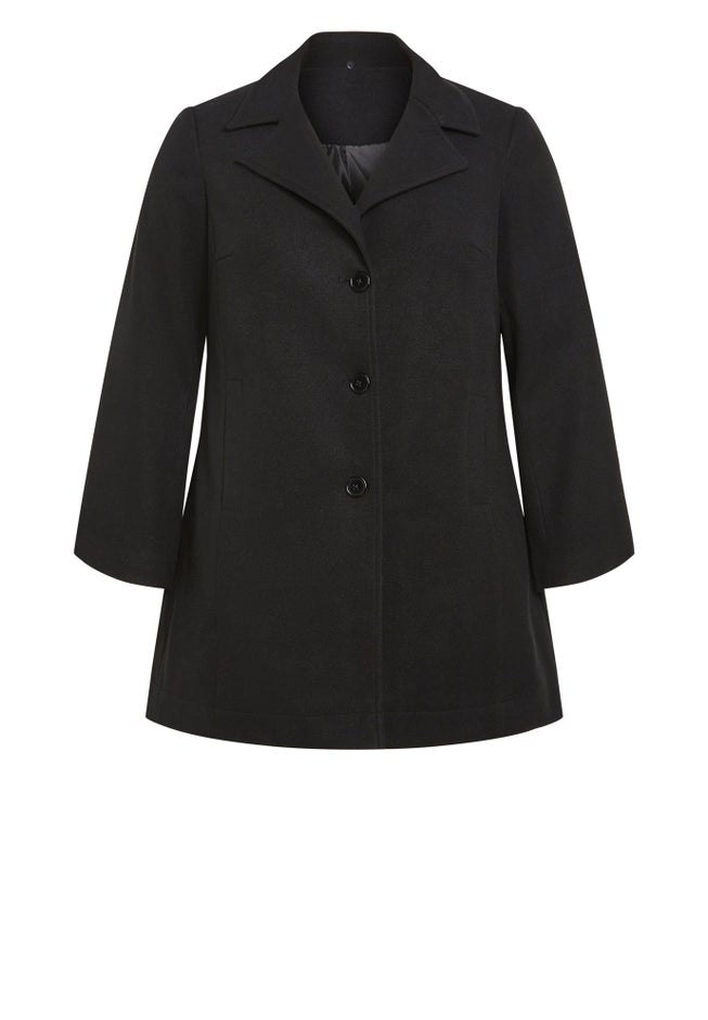 Elle Faux Wool Coat image number null