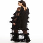 Tiered Lace Cape Maxi Dress image number null
