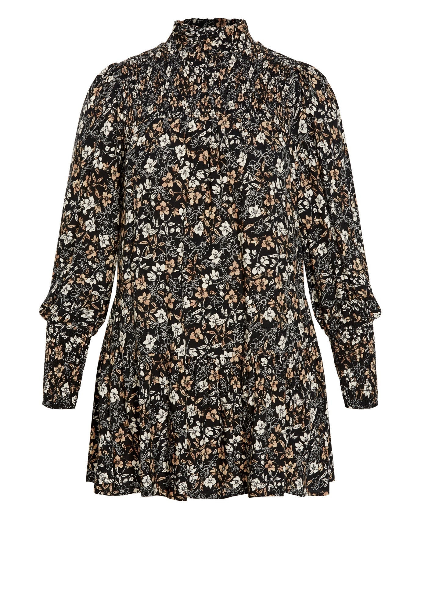 Cassia Puff Sleeves Ruffle Dress image number 3