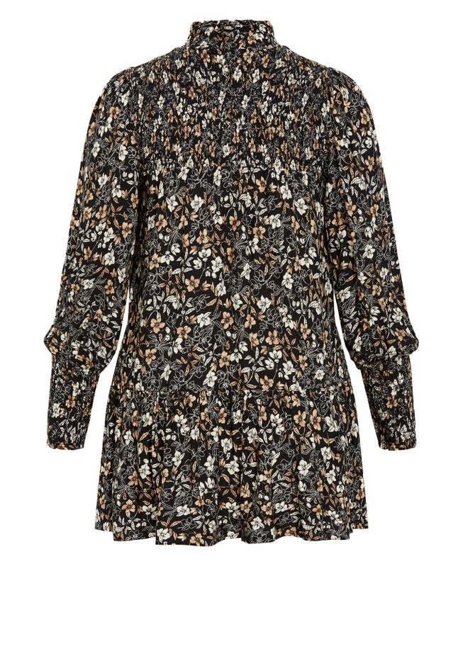 Cassia Puff Sleeves Ruffle Dress image number 4