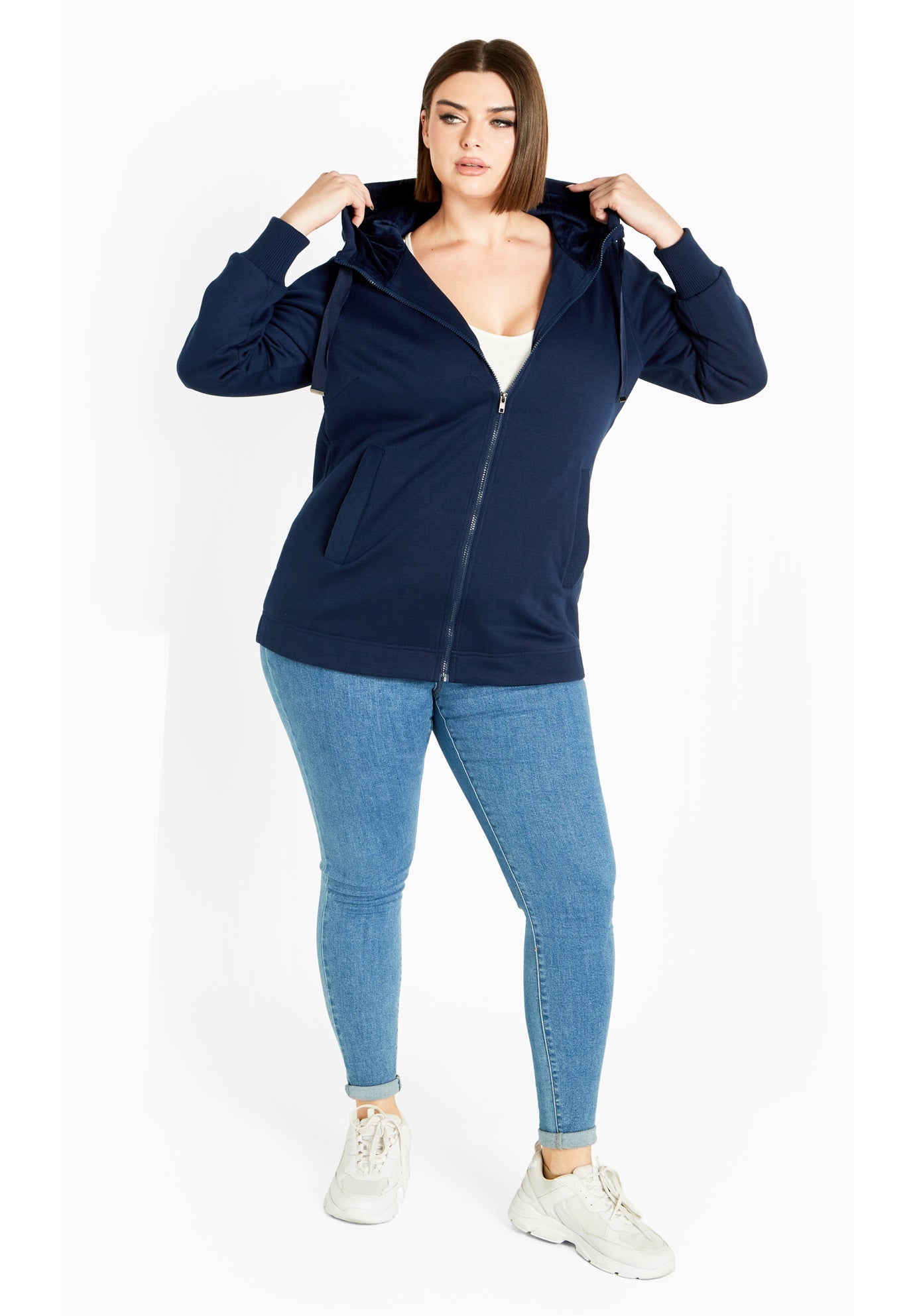 Felicity Zip Up Hood Fleece Jacket image number 1