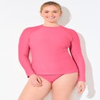 Chlorine Resistant Quick-Dry Long Sleeve Swim Rash Guard image number 0