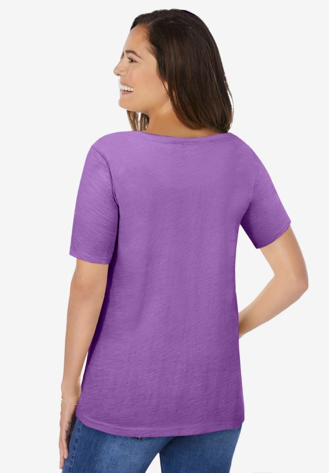 Crochet-Trim Knit Top image number 1