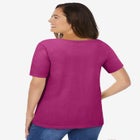 Crochet-Trim Knit Top image number null