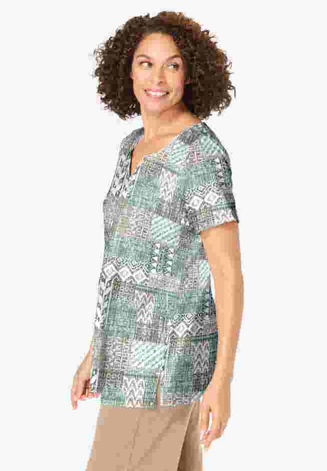 7-Day Notch-Neck Tunic image number 2