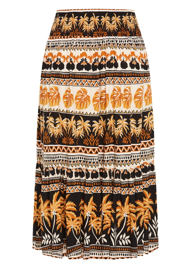 Isla Print Skirt image number null