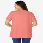 Eyelet Henley Tee image number null