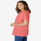 Eyelet Henley Tee image number null