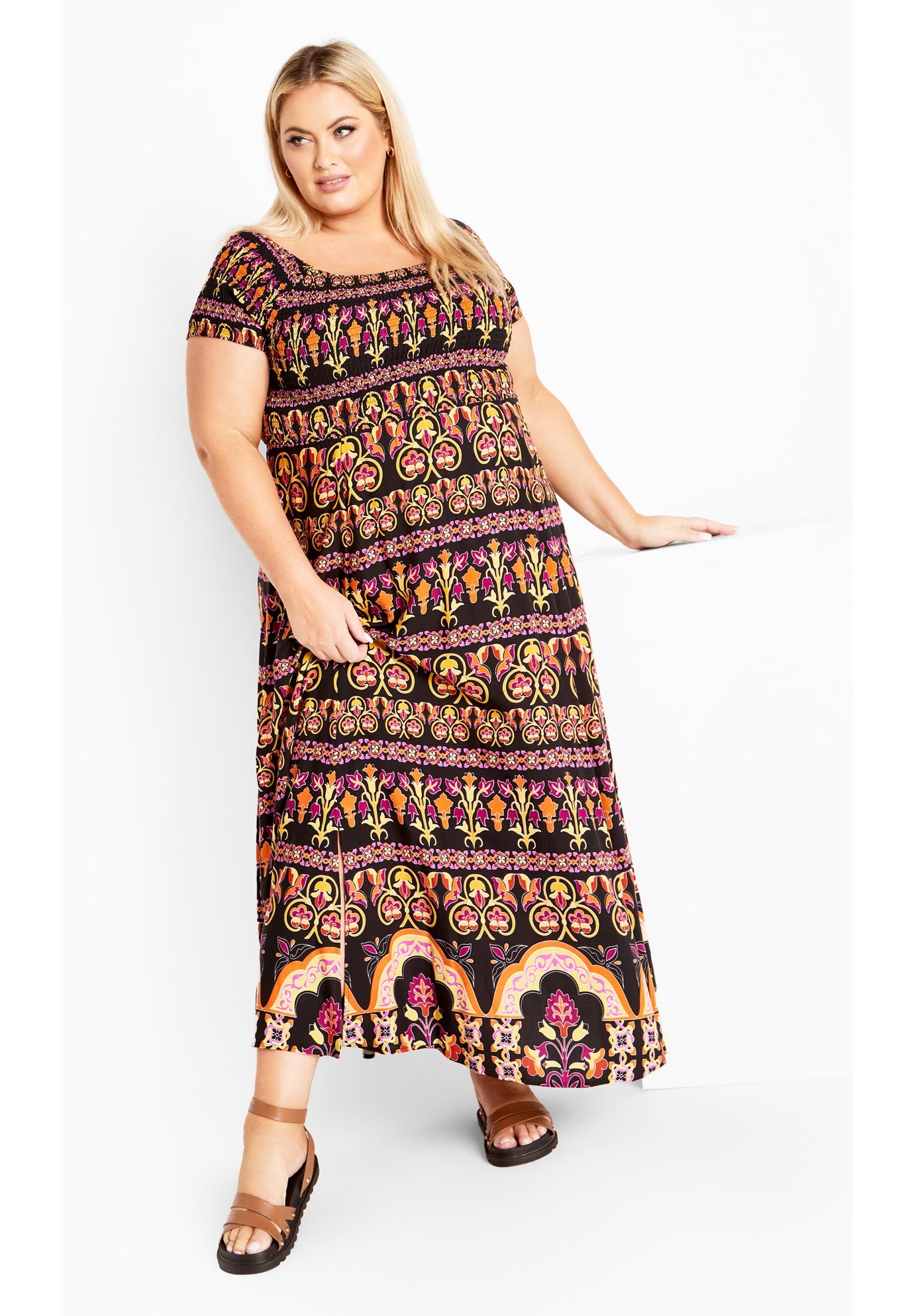 Raelynn Border Dress image number 0