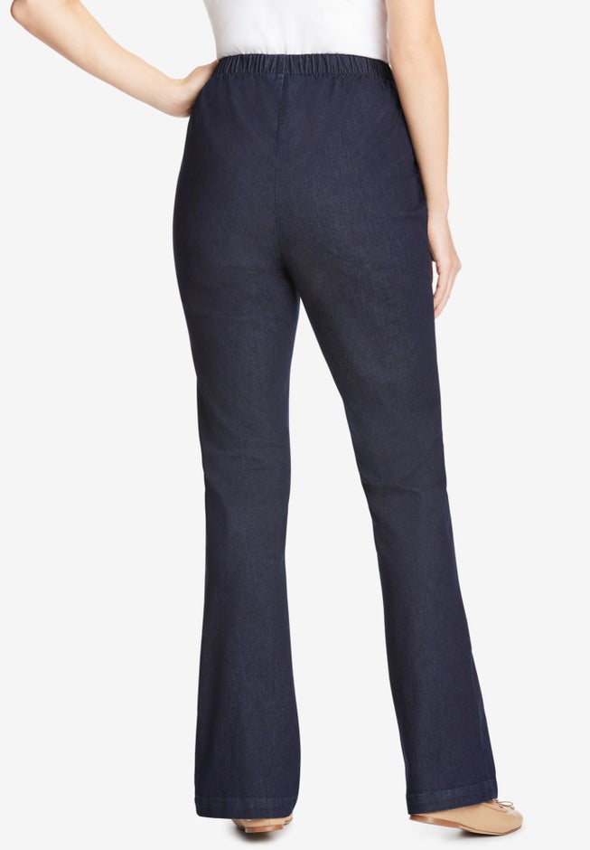 Fineline Stretch Denim Pull-On Bootcut Jeans image number 1