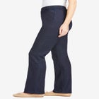 Fineline Stretch Denim Pull-On Bootcut Jeans image number null