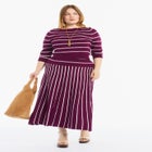 Cropped Boat Neck Sweater image number null