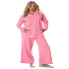 Comfort+ Fleece V Neck Hooded Sweatshirt image number null