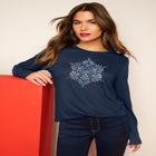 Plus Size Graphic Long Sleeve Tee image number 0