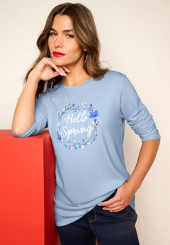 Plus Size Graphic Long Sleeve Tee