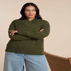Overlap Mockneck Sweater image number 1