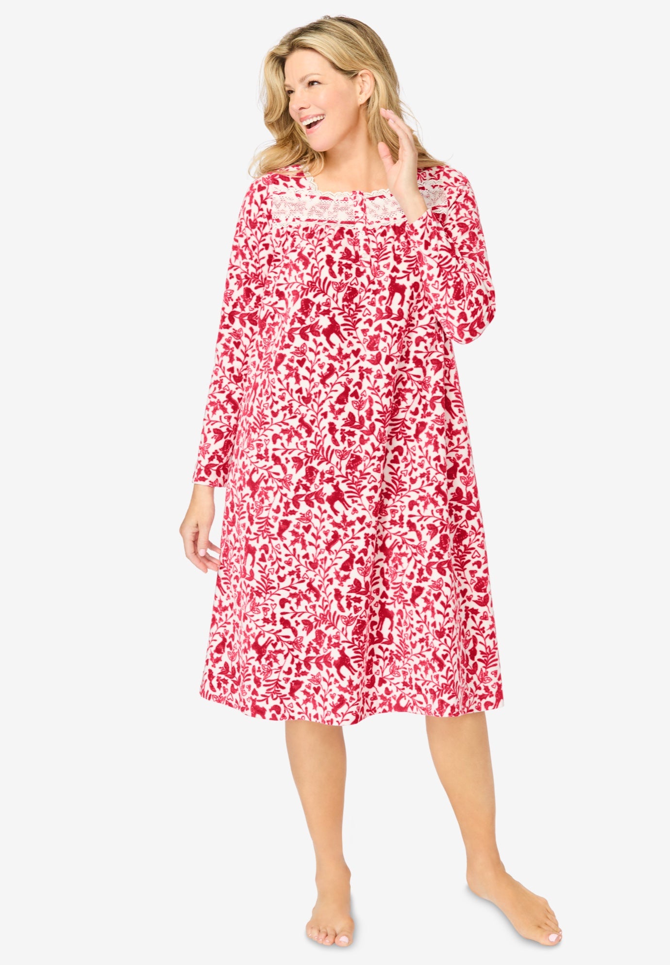 Only Necessities&reg; Long-Sleeve Gown image number 0