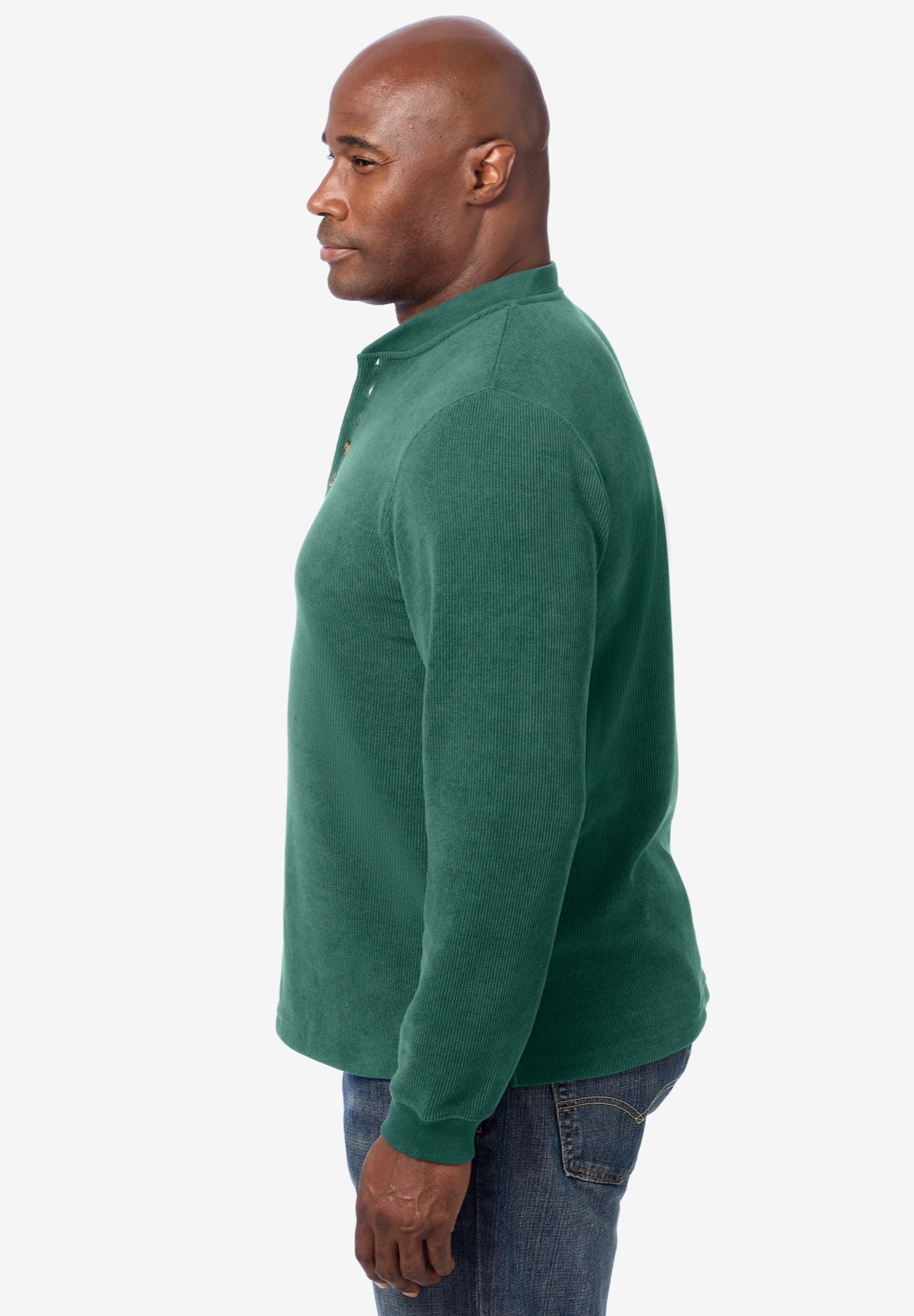 Soft Waffle Henley image number 2