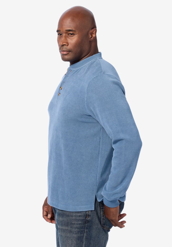 Soft Waffle Henley image number 2