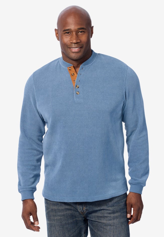 Soft Waffle Henley image number 4