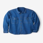 Knit Denim Shirt image number null