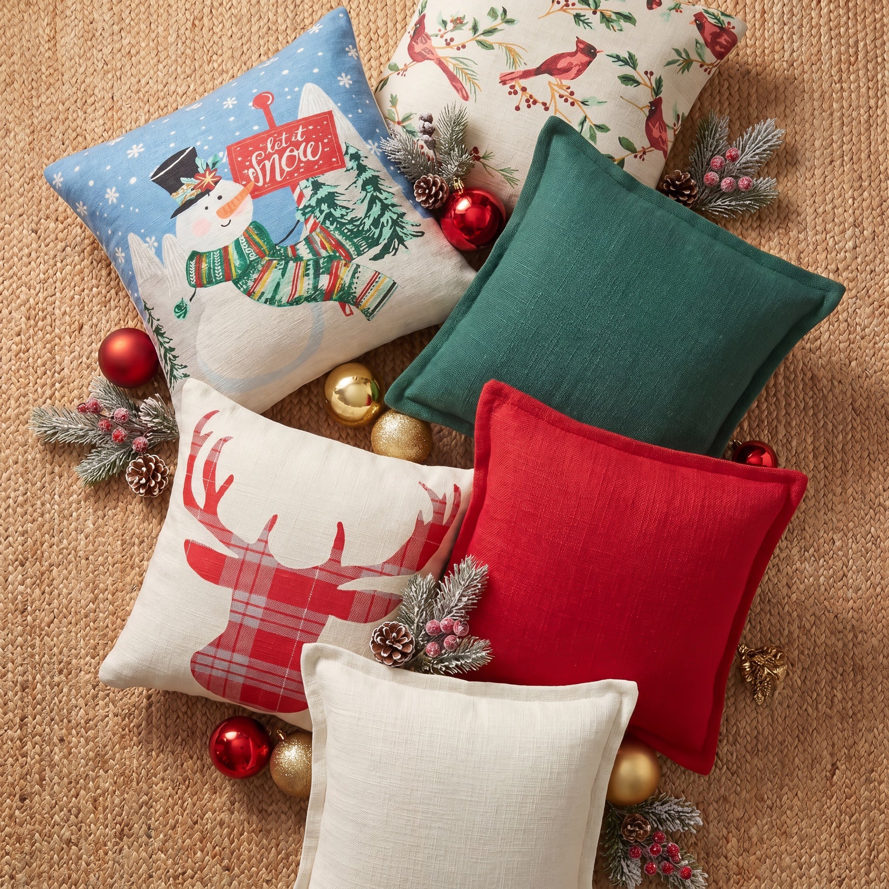 Printed Fall Pillows, Set of 2 image number 2
