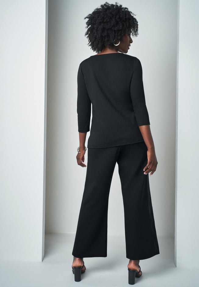 Mixed Media Wide Leg Pant image number 1