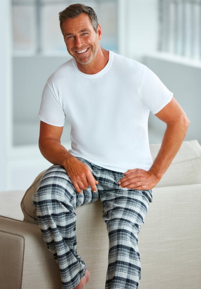 Flannel Plaid Pajama Pants image number 3