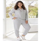 Embroidered Thermal Henley Tee image number null