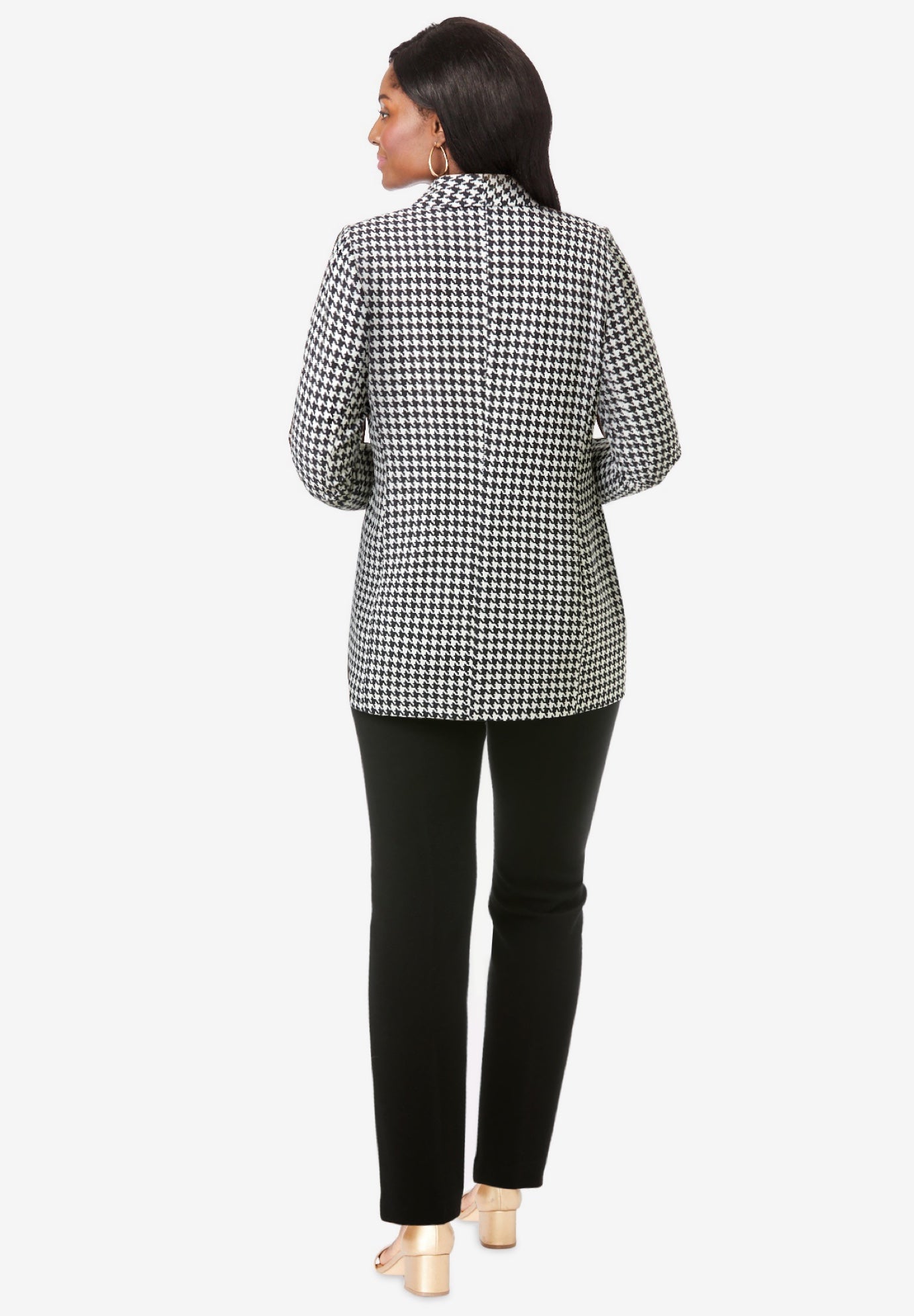 Double-Breasted Stretch Crepe Pantsuit image number 2