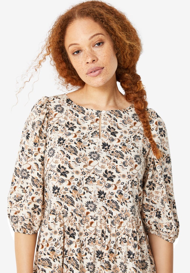 Keyhole A-line Dress image number 3