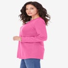 Plus Size Ultimate Cotton Crewneck Long Sleeve Tee image number null