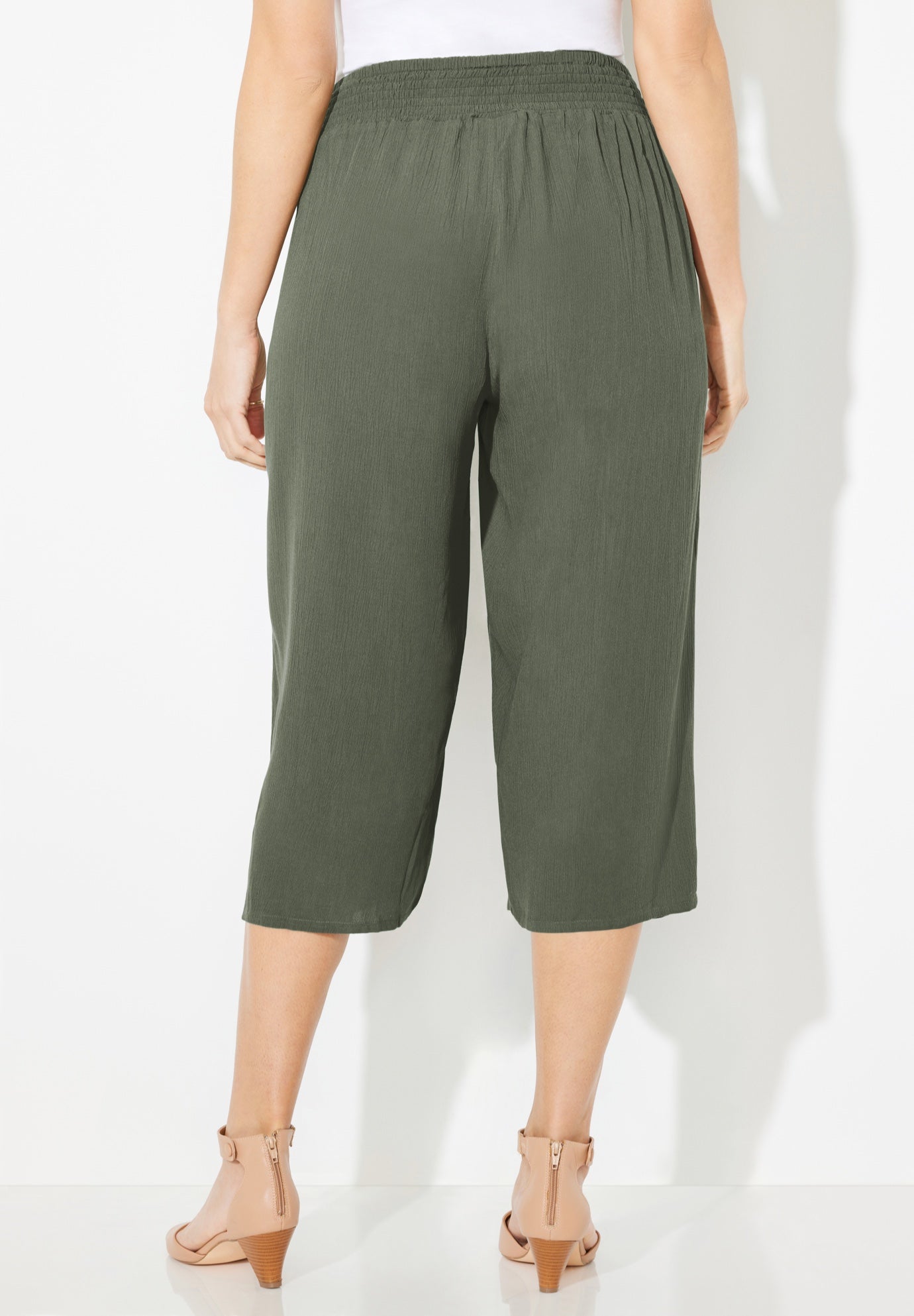 Gauze Pull-On Capri image number 1