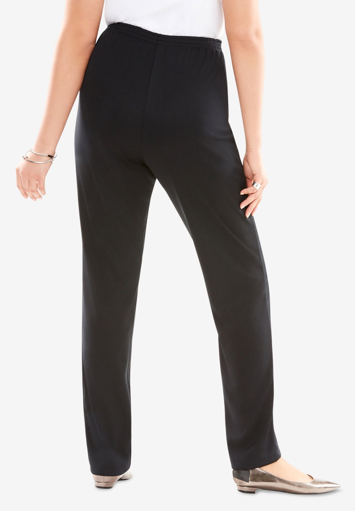Crease Front Knit Pant image number 1