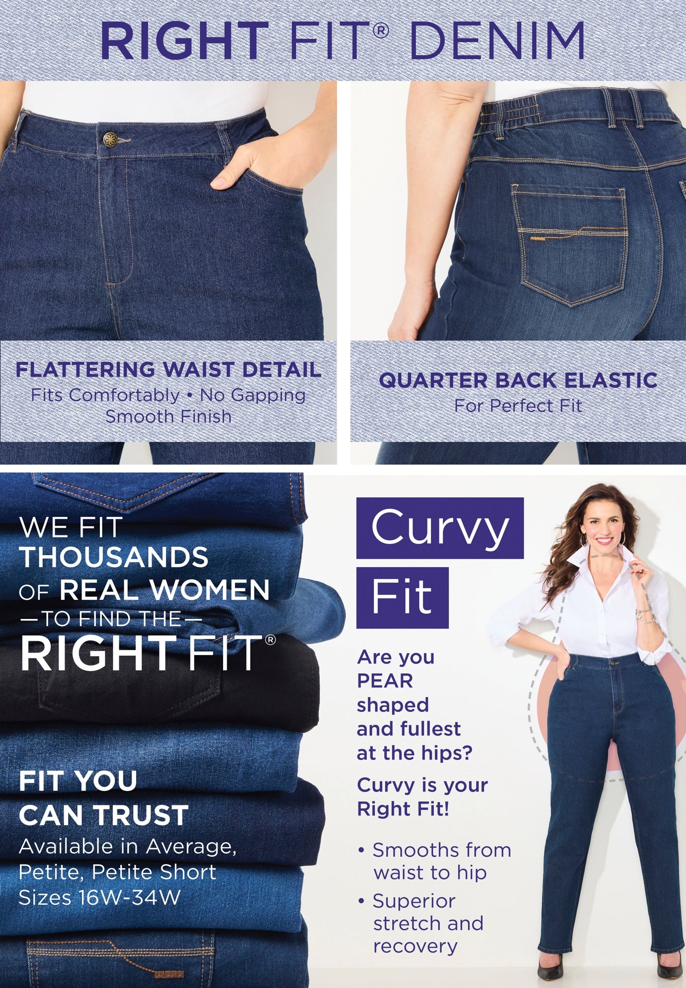 Right Fit&reg; Curvy Jean image number 0