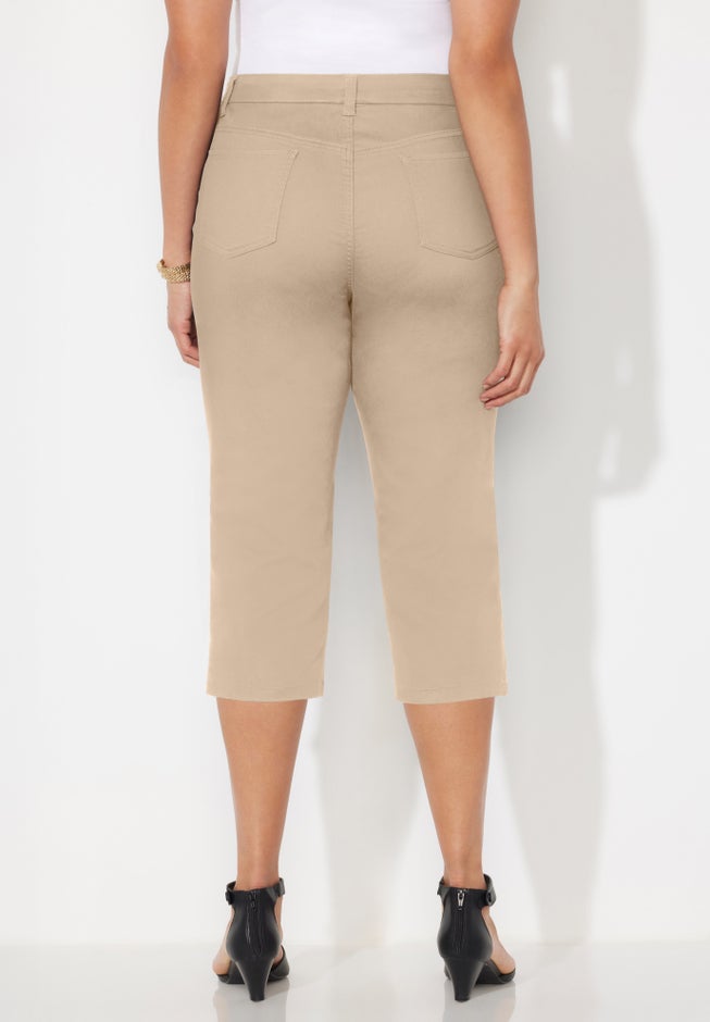 Softluxe Sateen Stretch Capri image number 2