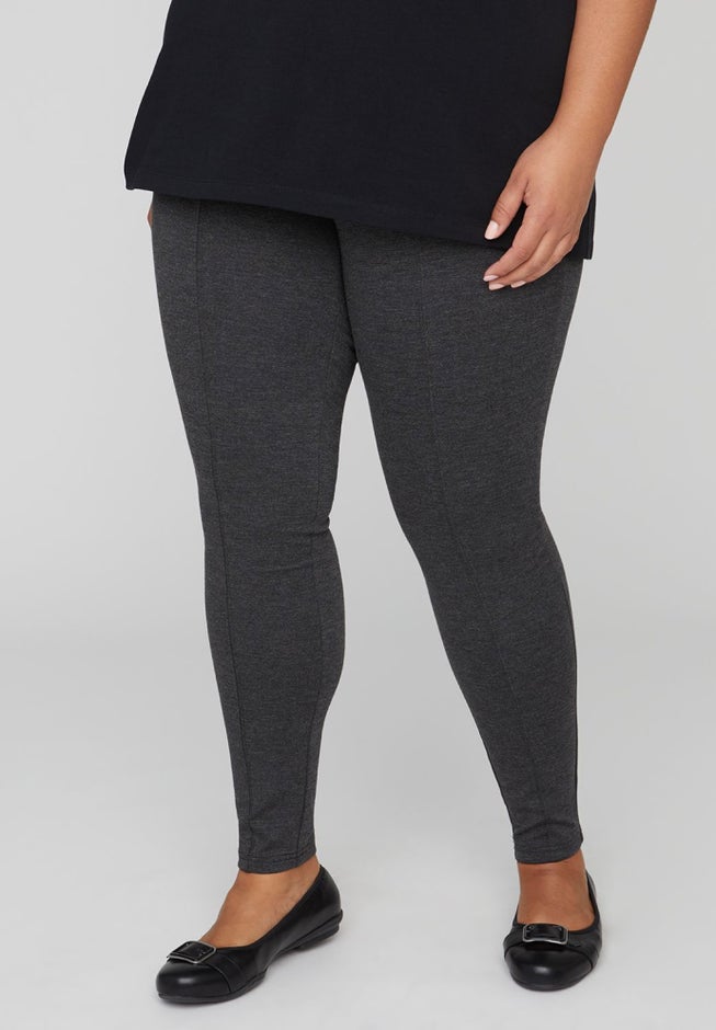 Ponte Knit Legging With Front Seam image number 0