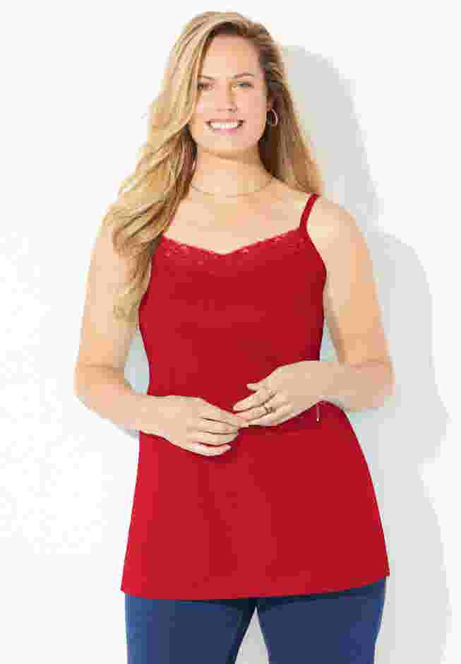Suprema® Cami With Lace image number 4