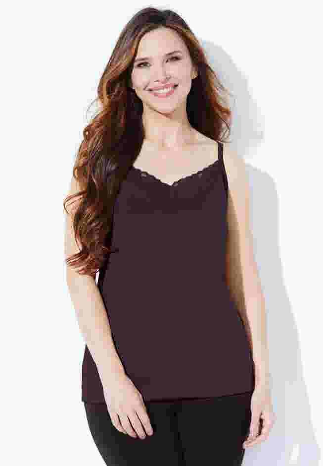Suprema® Cami With Lace image number 0