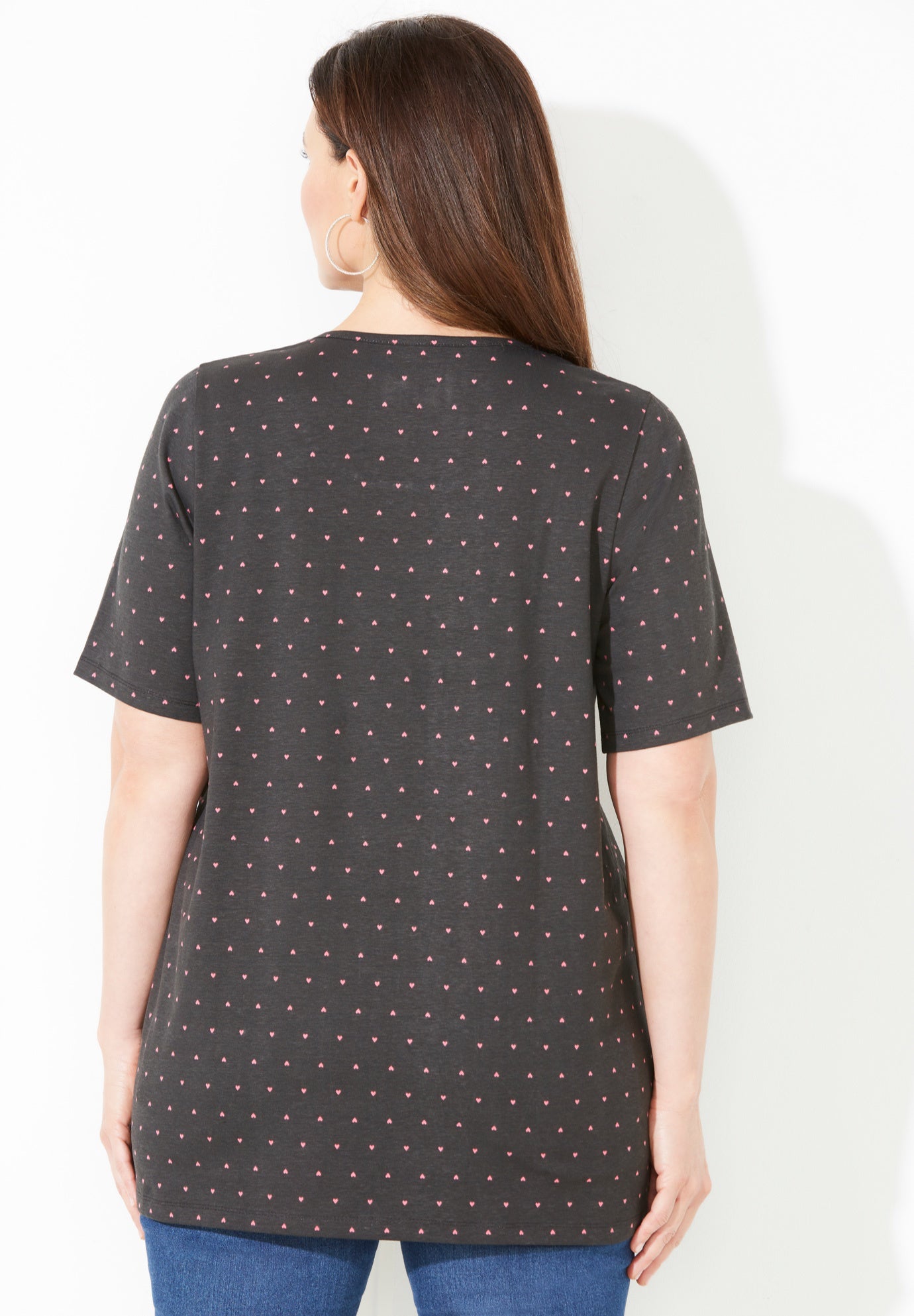 Suprema® Embroidered Scoopneck Tee image number 1