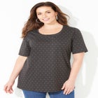 Suprema® Embroidered Scoopneck Tee image number null