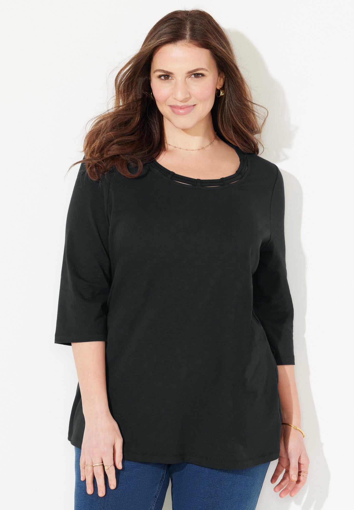 Suprema&reg; Strappy Neckline Top image number 0