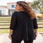 Shadowstripe Burnout Cardigan image number 1