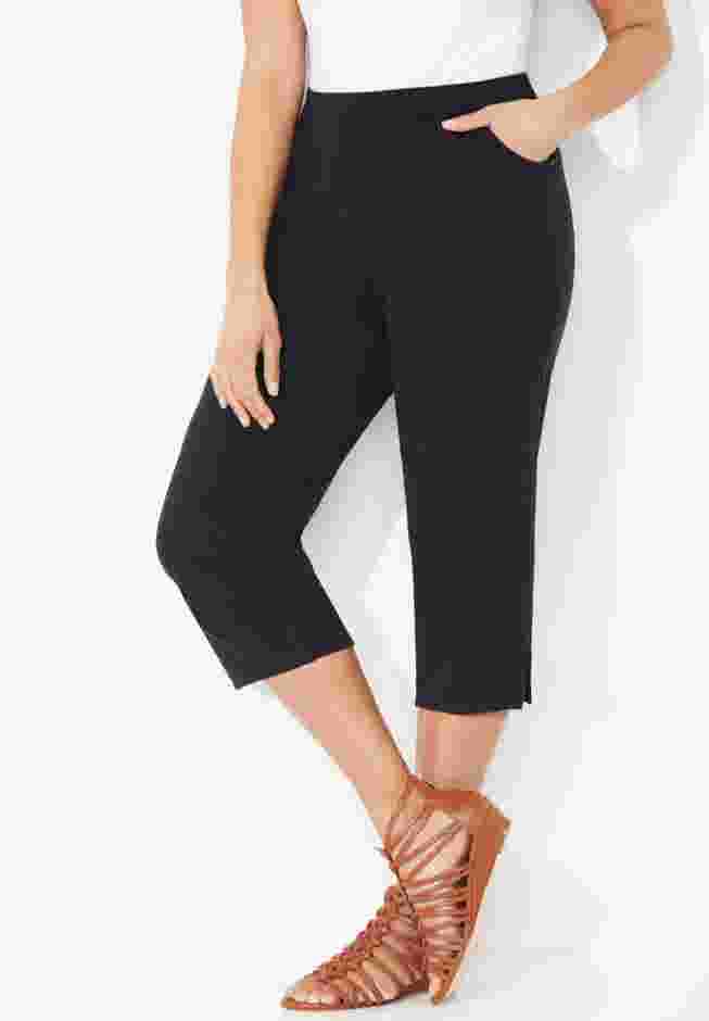 The Knit Jean Capri image number 0