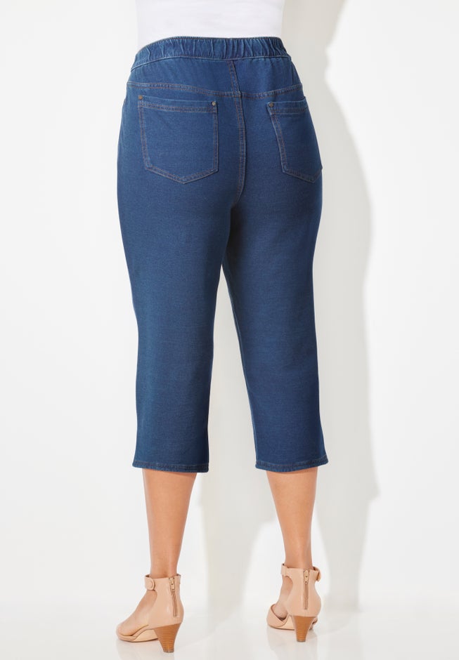 The Knit Jean Capri (With Pockets) image number 1