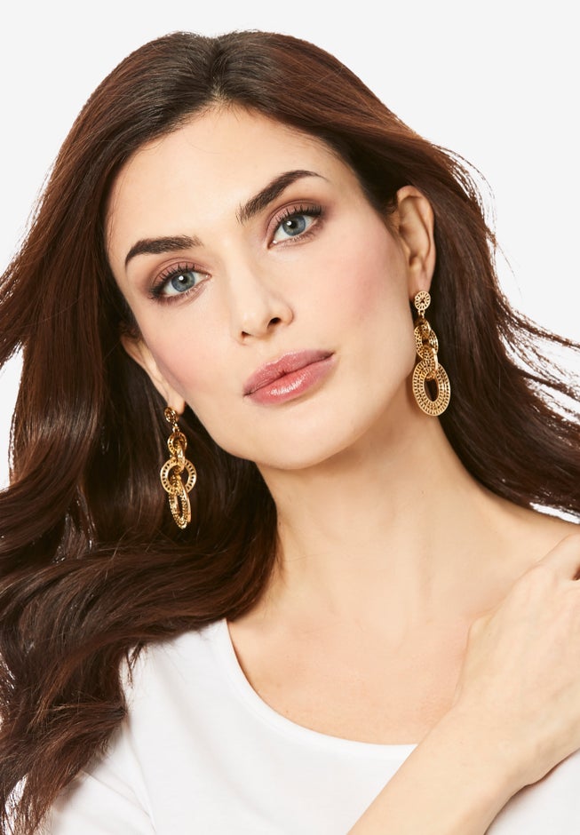 Interlocking Drop Earrings image number 1