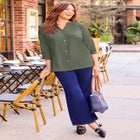 Light and Airy Y-Neck Blouse image number 4