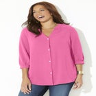 Light and Airy Y-Neck Blouse image number null