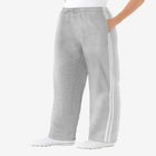 Better-Fleece Side-Stripe Pull-On Sweatpants image number null