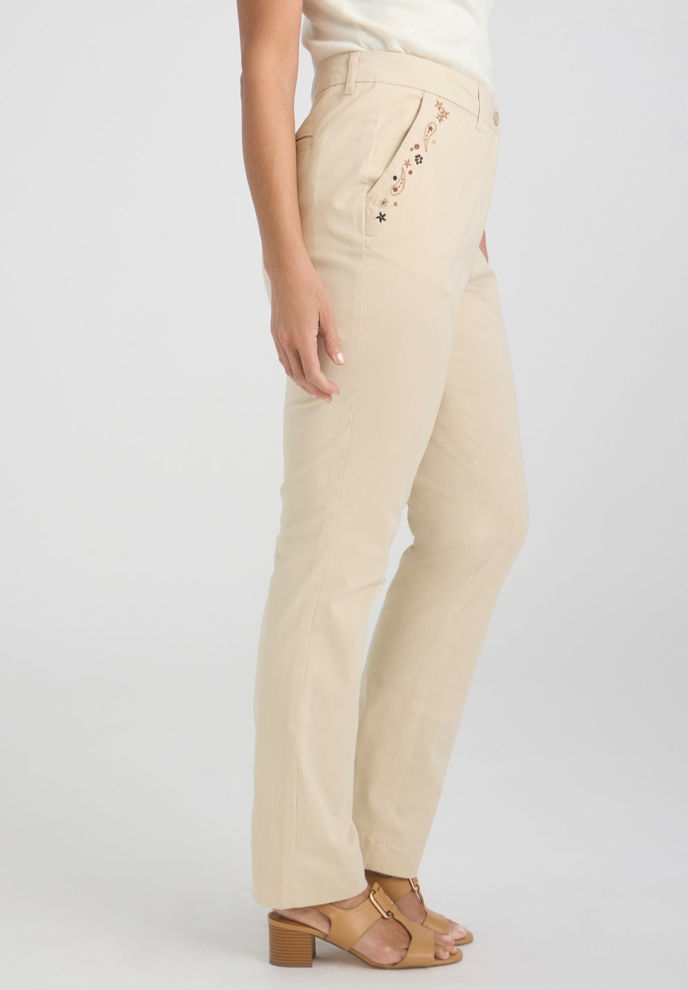 Stretch Cotton Chino Straight Leg Pant image number 2
